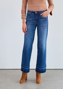 FDJ -CROSSHATCH DENIM OLIVIA WIDE LEG - 2321809