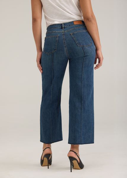 FDJ - ESSENTIAL DENIM- OLIVIA WIDE ANKLE W/ RAW EDGE HEM - 2402779