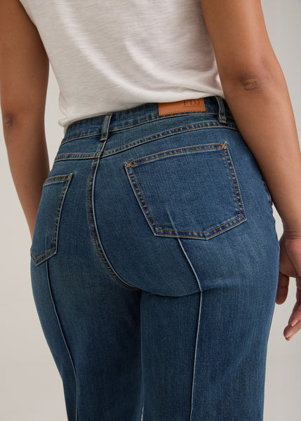 FDJ - ESSENTIAL DENIM- OLIVIA WIDE ANKLE W/ RAW EDGE HEM - 2402779