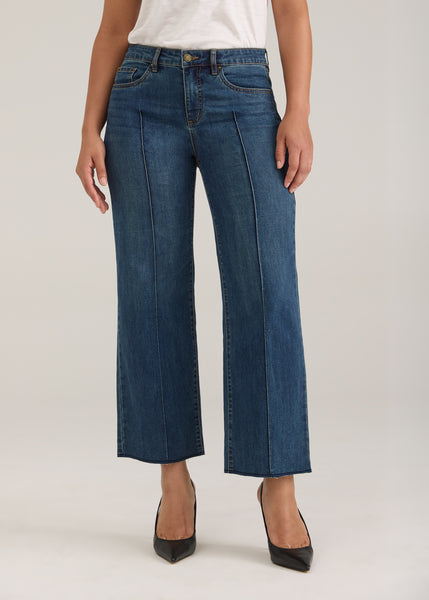 FDJ - ESSENTIAL DENIM- OLIVIA WIDE ANKLE W/ RAW EDGE HEM - 2402779