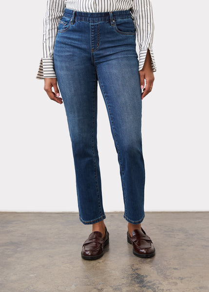 FDJ - STATEMENT DENIM - PULL ON STRAIGHT ANKLE JEAN - 2442669