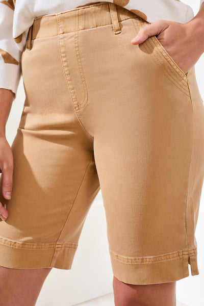 TRIBAL - PULL ON BERMUDA SHORTS W/ TOPSTITCH DETAILS - 2443O-2020W -6 Colours