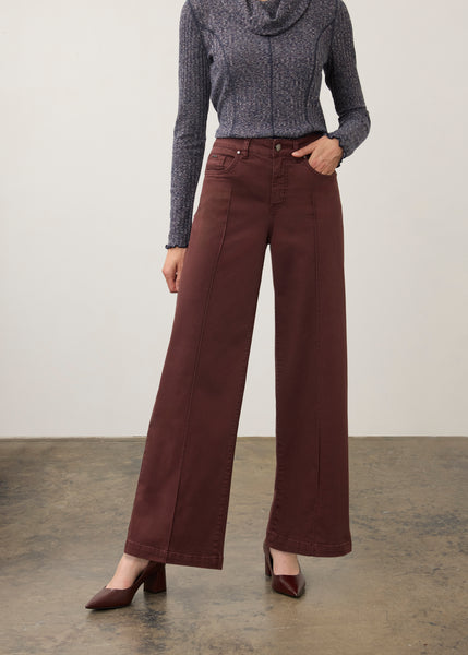 FDJ - EURO TWILL OLIVIA WIDE LEG JEAN  - 2447511- 5 Colours