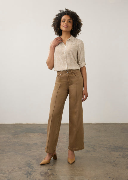 FDJ - EURO TWILL OLIVIA WIDE LEG JEAN  - 2447511- 5 Colours