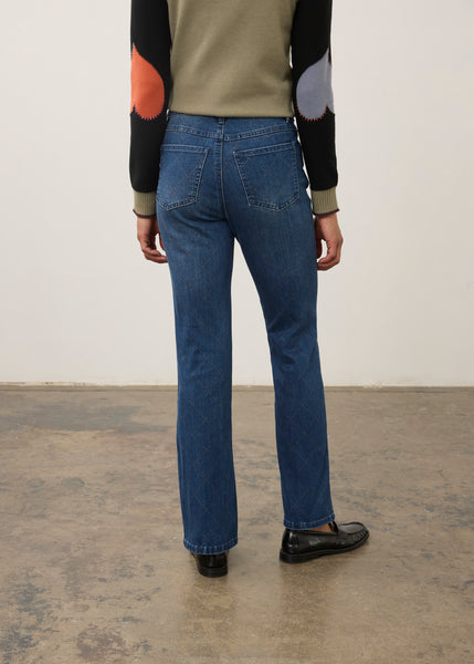 FDJ - STATEMENT DENIM - DIAGONAL PRINT OLIVIA BOOTCUT JEAN- 2466779