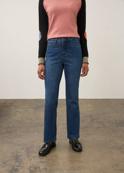 FDJ - STATEMENT DENIM - DIAGONAL PRINT OLIVIA BOOTCUT JEAN- 2466779