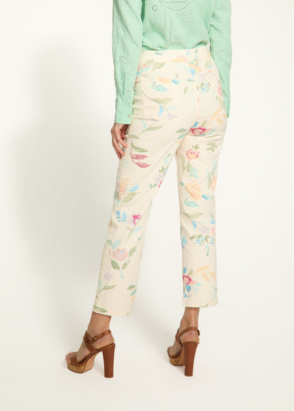 FDJ - LIBBY PRINT PULL ON STRAIGHT CROP PANT - 2482837