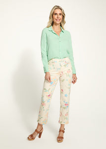 FDJ - LIBBY PRINT PULL ON STRAIGHT CROP PANT - 2482837