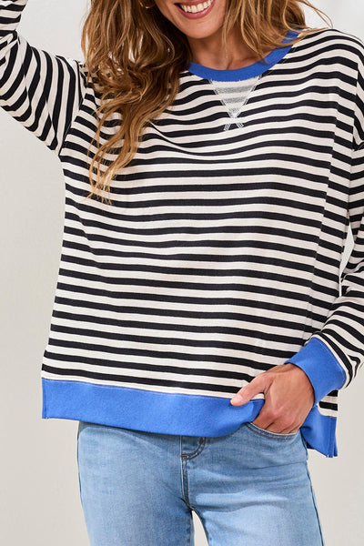 TRIBAL - STRIPE CREWNECK SWEATSHIRT - 2487O-8329 - 2 Colours