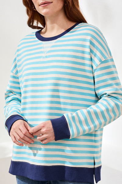 TRIBAL - STRIPE CREWNECK SWEATSHIRT - 2487O-8329 - 2 Colours