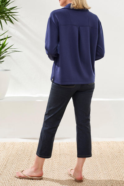 TRIBAL - TECHNO LUX - JOHNNY COLLAR TOP - 2488O-3390 - 2 Colours