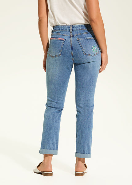 FDJ - EMBROIDERED GIRLFRIEND ANKLE JEAN - 2518779