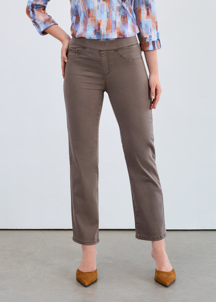 FDJ- EURO TWILL PULL-ON STRAIGHT ANKLE PANT - 2531511 - 2 COLOURS