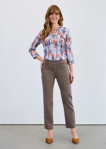 FDJ- EURO TWILL PULL-ON STRAIGHT ANKLE PANT - 2531511 - 2 COLOURS