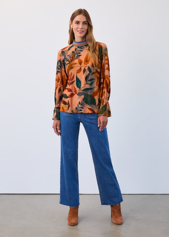 FDJ - MIRIAM MOCK NECK TRIMMED TOP - 3452153