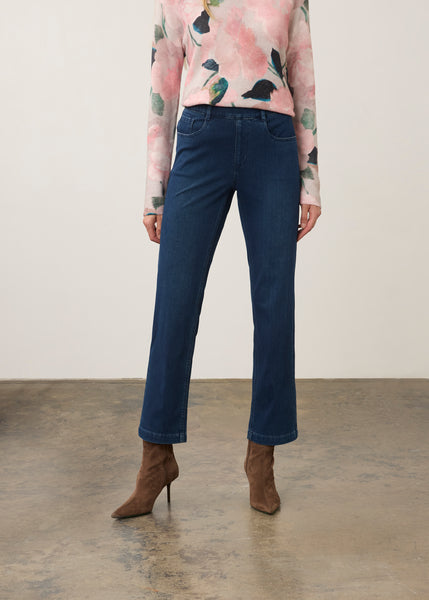 FDJ - PULL ON STRAIGHT LEG KNIT DENIM JEAN - 2852131 - 2 Colours