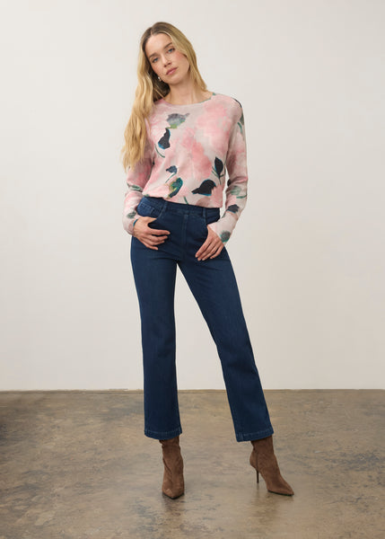 FDJ - PULL ON STRAIGHT LEG KNIT DENIM JEAN - 2852131 - 2 Colours