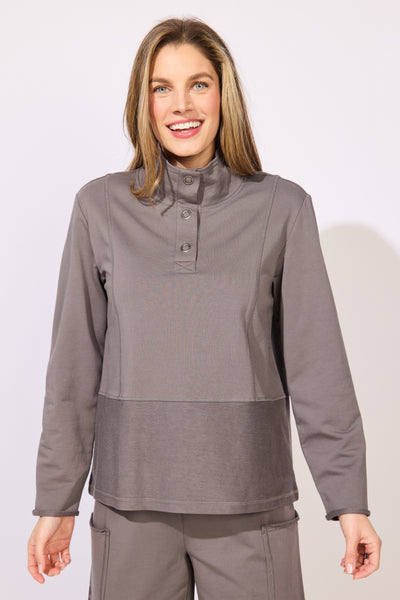 ESCAPE - OCEAN FRONT TERRY EVERYDAY 1/4 SNAP PULLOVER -E30134 - 3 Colours