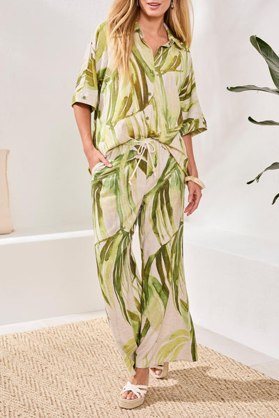 TRIBAL - TROPICAL DOLMAN BLOUSE - 3069O-8393