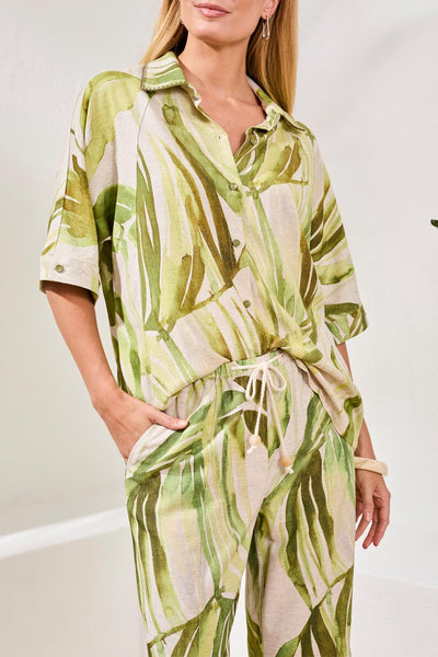TRIBAL - TROPICAL DOLMAN BLOUSE - 3069O-8393