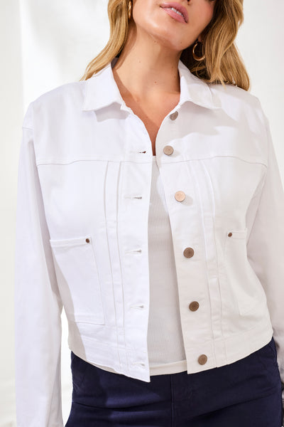TRIBAL - BUTTON FRONT JEAN JACKET - 3075O-2020W- 2 Colours