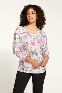 FDJ- MARNI PRINT V NECK TOP - 3093955