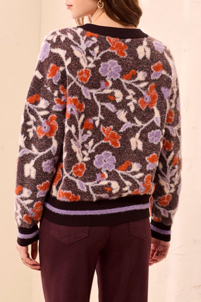 TRIBAL - PRINTED COZY KNIT CREW SWEATER - 3151O-8485 - 2 Colours