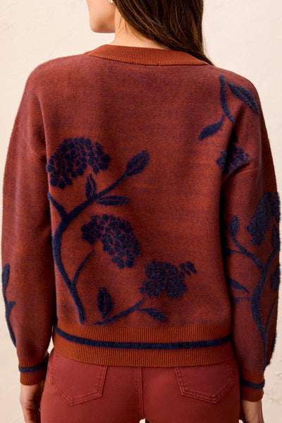 TRIBAL - PRINTED COZY KNIT CREW SWEATER - 3151O-8485 - 2 Colours