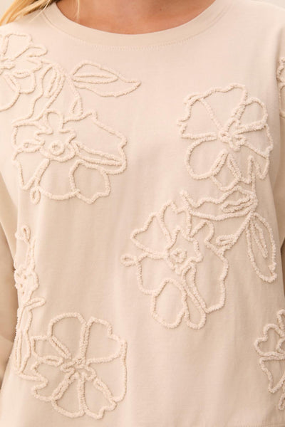 TRIBAL - TONE ON TONE STITCHED PULLOVER - 3156O-8505