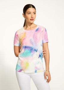 FDJ - SWELL PRINT SHORT SLEEVE TOP - 3163451