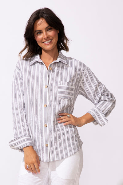 ESCAPE - SEAPORT STRIPE MARINA SHIRT - 23532