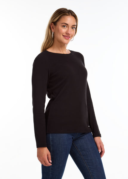 FDJ - LONG SLEEVE CREW NECK TOP - 3259161 - 2 Colours