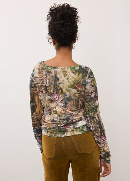FDJ - GALLERY MESH PRINT TOP - 3431603