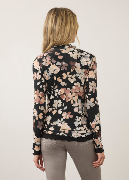 FDJ - PRINTED MOCK NECK TOP - 3547161 - 2 Colours