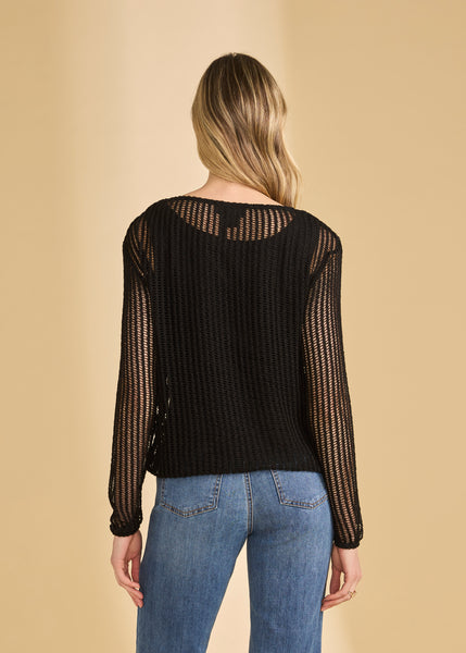 FDJ- MESH KNIT BUBBLE TOP- 3648422 - 2 Colours