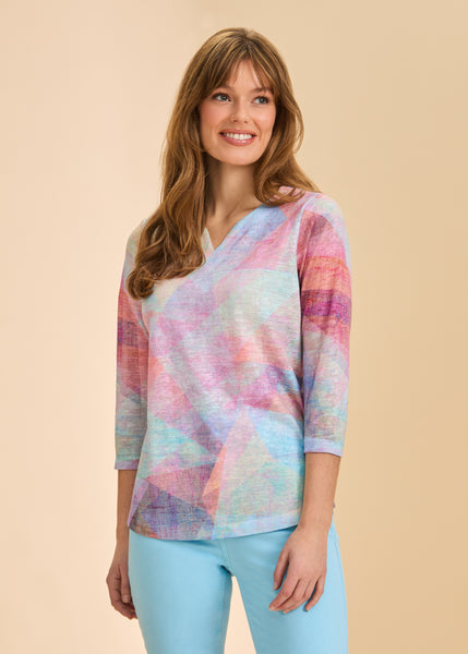 FDJ - PRISM 3/4 SLEEVE TOP - 3738451