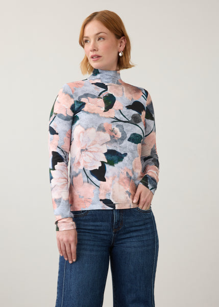 FDJ - WINTER PINK MOCK NECK TOP - 3761756