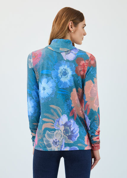 FDJ - BOTANICAL PRINT SOFT COWL TOP - 3866742 - 2 Colours