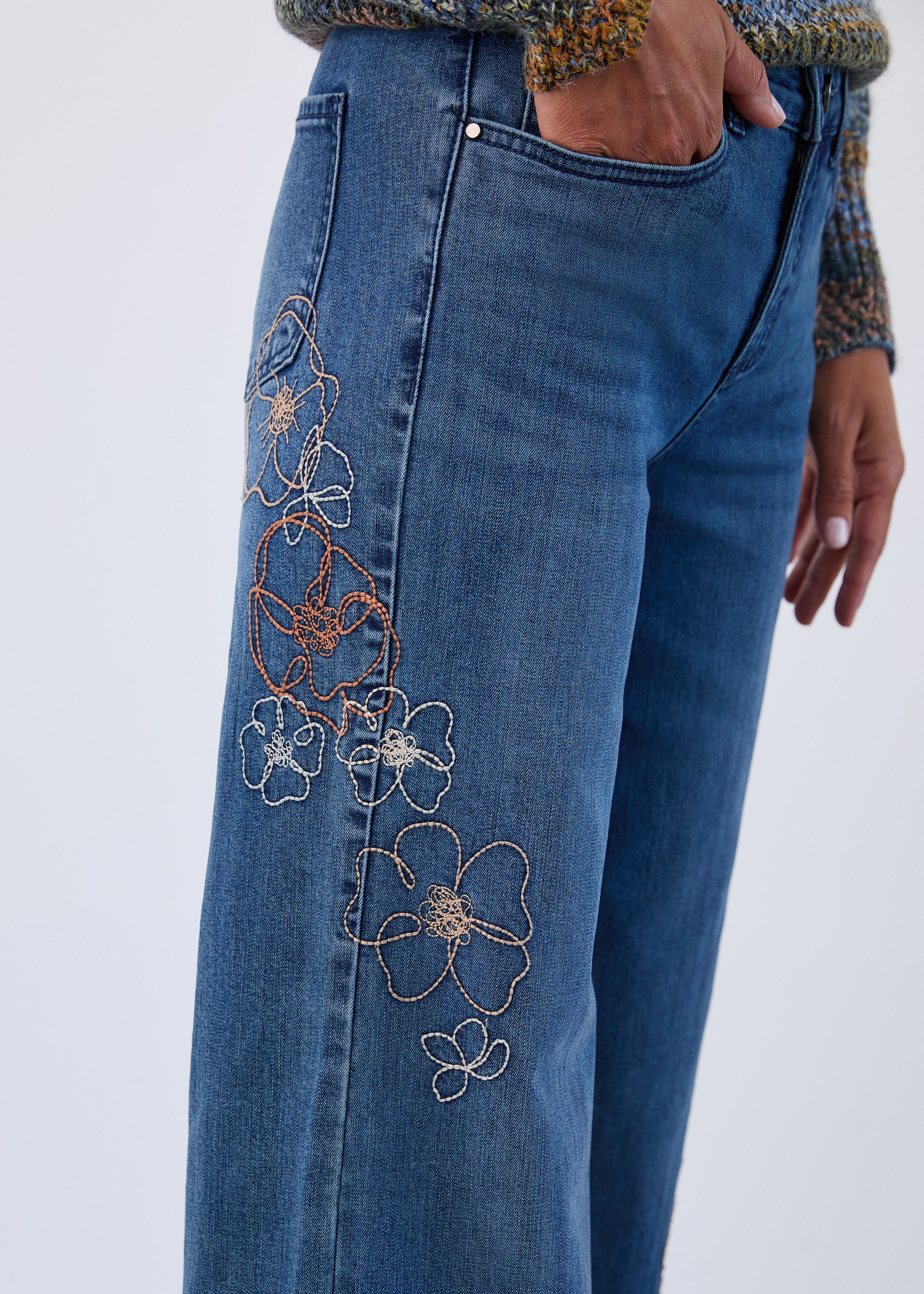 【即決済限定】rosyluce EMBROIDERY DENIM SET 即決済限定】rosyluce EMBROIDERY DENIM SET