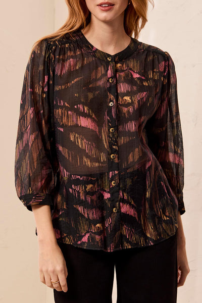 TRIBAL - FLOWY DOLMAN SLEEVE BLOUSE - 5539O-4996