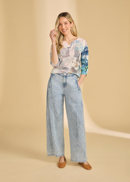 FDJ - LIGHTWEIGHT DENIM LOOSE WIDE LEG JEAN- 5704992