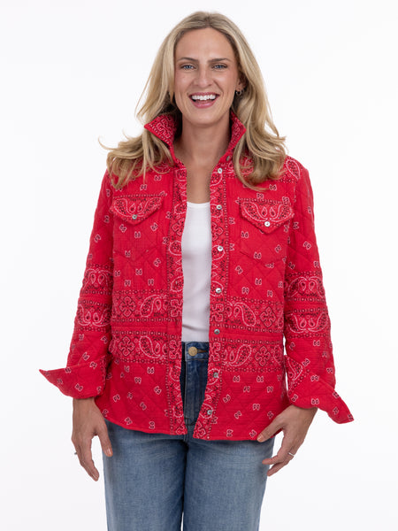 SHANNON PASSERO - BANDANA QUILTED SHACKET - 5782