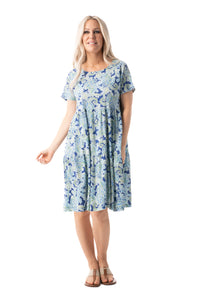 PURE ESSENCE - PAISLEY PRINT TIERED DRESS - 596-5086