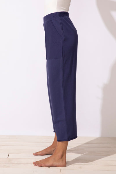 ESCAPE - 0CEAN FRONT TERRY PULL ON BREEZY CROP PANT - 60167 - 3 Colours