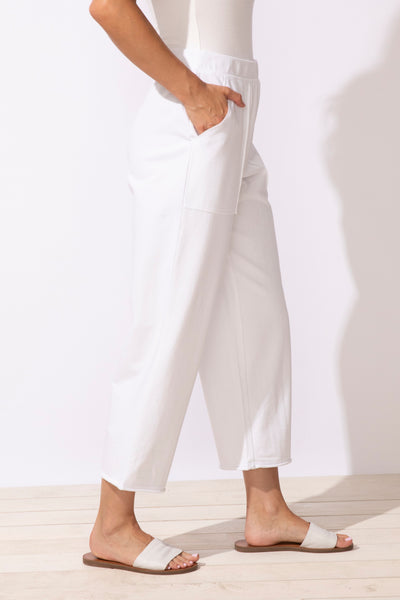 ESCAPE - 0CEAN FRONT TERRY PULL ON BREEZY CROP PANT - 60167 - 3 Colours