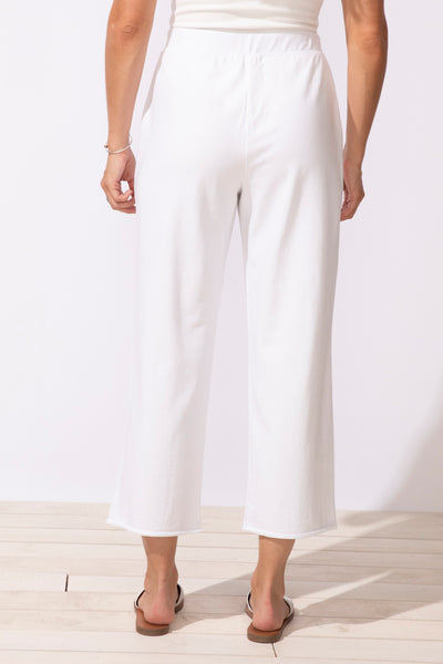 ESCAPE - 0CEAN FRONT TERRY PULL ON BREEZY CROP PANT - 60167 - 3 Colours