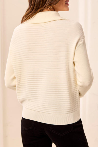 TRIBAL - 1/4 ZIP ULTRA SOFT SWEATER - 6028O-5118 - 2 Colours
