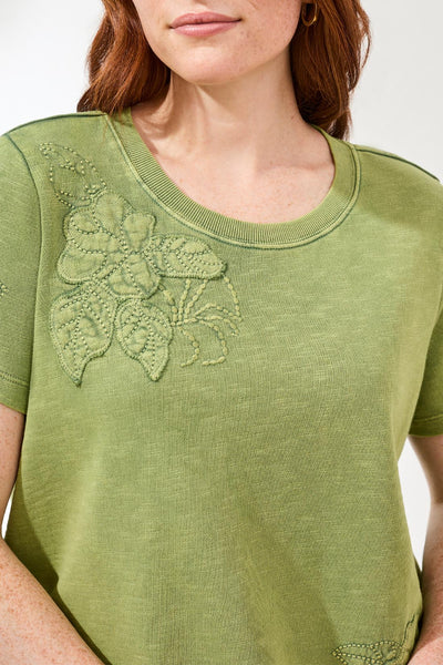 TRIBAL - CREW NECK WITH EMBROIDERY AND APPLIQUÉ DETAILS - 6132O-5559 - 2 Colours