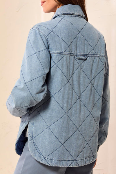 TRIBAL - DENIM QUILTED JACKET - 6242O-5605