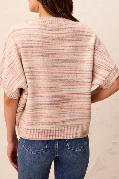 TRIBAL - VARIGATED POPOVER SWEATER - 6323O-5617